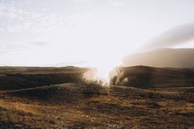 İzlanda dramatik peyzaj