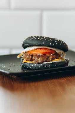 trendy siyah burger