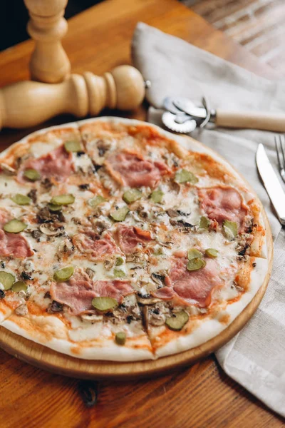 Tasty meat pizza