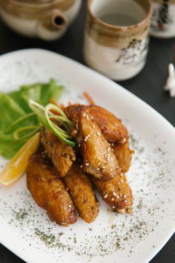 Sebze ve baharat ve narenciye ile göre ızgara baharatlı duck meme 