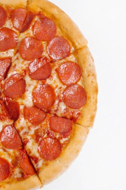 Gelenek İtalyan pizza domates sosu, peynir ve Görünümü Kapat