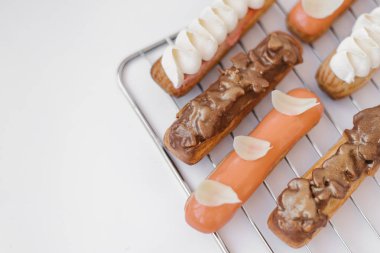 Izgarada yalan eklerleri closeup görünümü