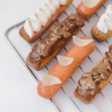 Izgarada yalan eklerleri closeup görünümü