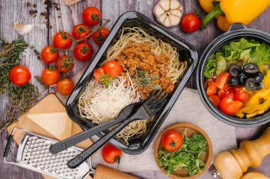 lezzetli carbonara yemek görmek 