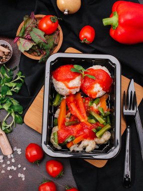 lezzetli köfte ve sebze yakından görmek 