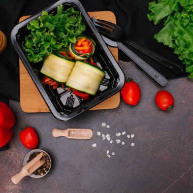 lezzetli vejetaryen yakın çekim görünümünü alır 