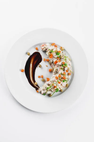 고기와 야채와 샐러드 — 스톡 사진