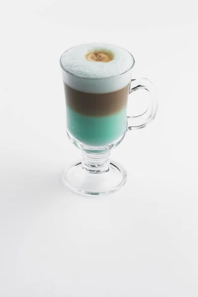 Kopje Koffie Met Schuim Munt — Stockfoto
