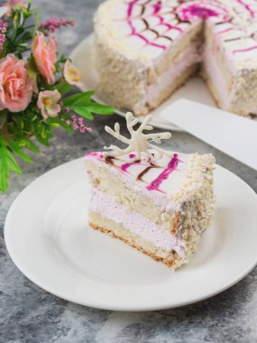 Çikolatalı kar taneli kek. 