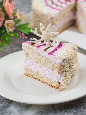 Çikolatalı kar taneli kek. 