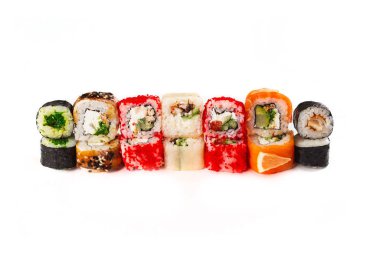 Renkli suşi seti, Japon mutfağı.