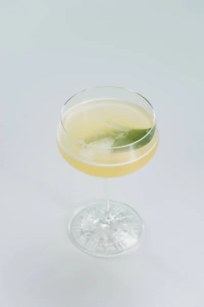 Close Uitzicht Daiquiri Cocktail Versierd Met Blad — Stockfoto