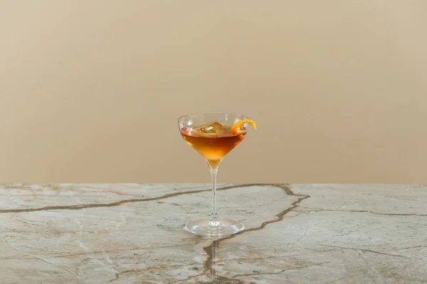 Whisky Met Ijs Sinaasappel — Stockfoto