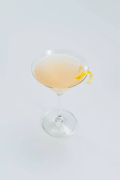 Glas Alcoholische Cocktail Met Citroenschijfje — Stockfoto