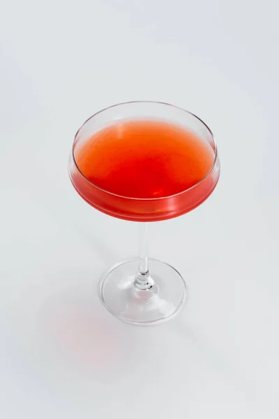 Verre Cocktail Alcoolisé Rouge — Photo