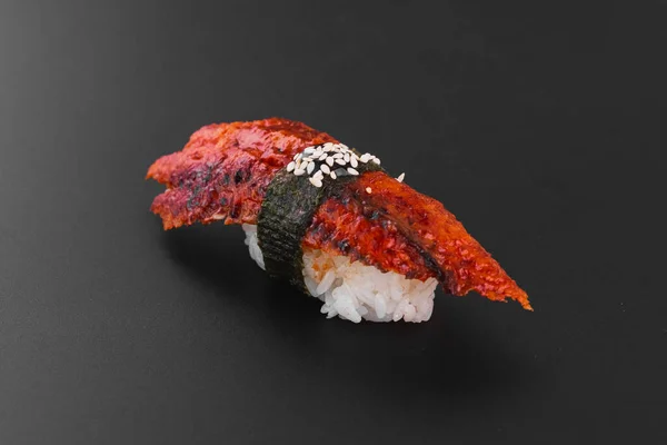 Bułki Sushi Łososiem Kawiorem — Zdjęcie stockowe