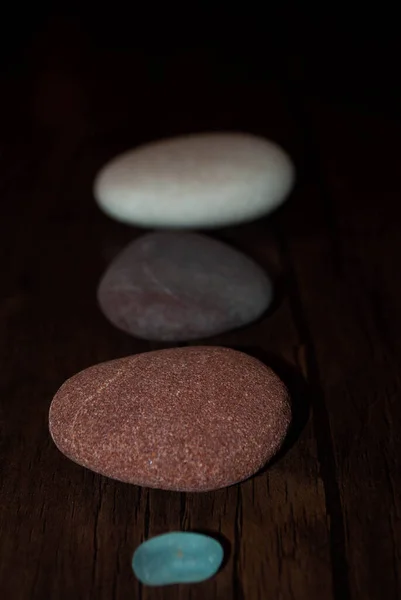 Imagen Piedras Colores Del Mar Negro Piedras Guijarro Equilibrio Pirámide —  Fotos de Stock