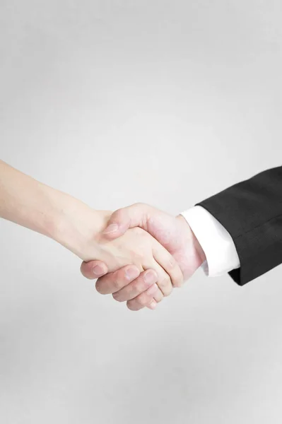 Business Handshake Man Woman — Stock Photo, Image