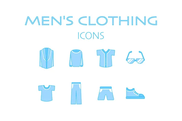 Erkekler için giyim mağazası simgeleri