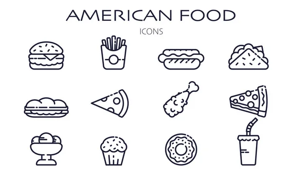 Bir dizi Amerikan restoran ikonu