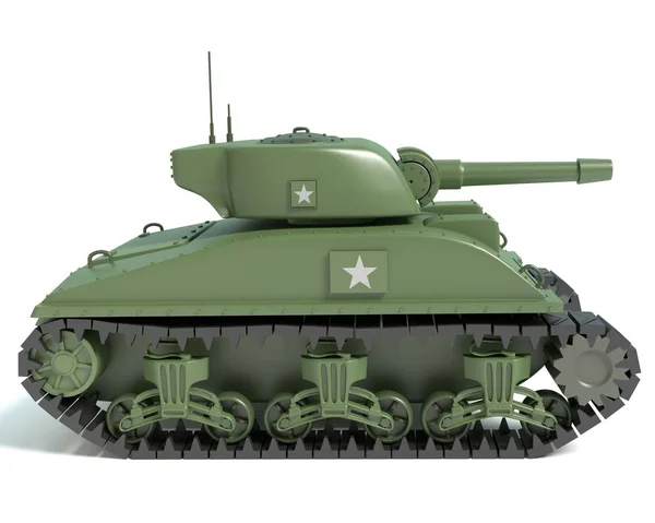 Cartoon Sherman Tank — Stock Photo, Image