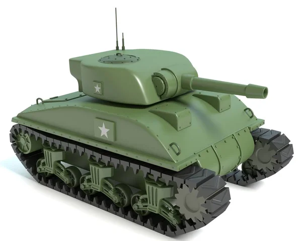 Dibujos animados Sherman Tank — Foto de Stock