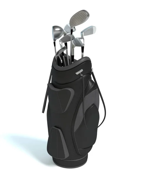 Golfbag och klubbor — Stockfoto