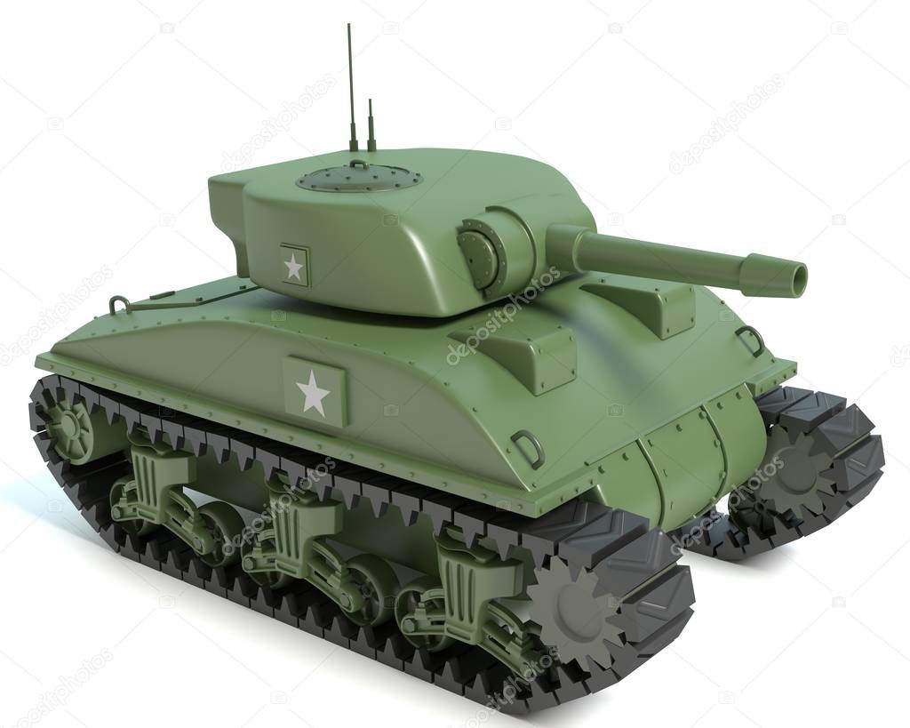 Cartoon Sherman Tank