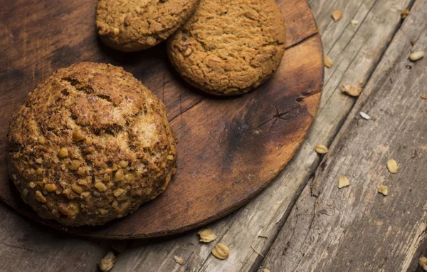 healthy eating. whole grain bread on wooden background.