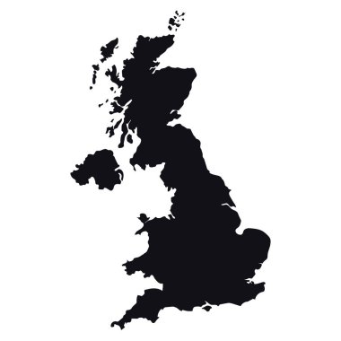 High detailed Great Britain vector map.