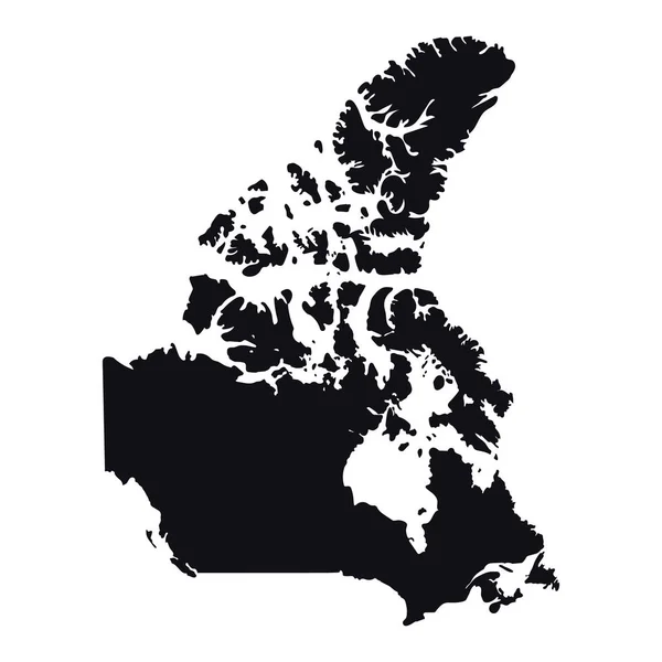 Mapa vectorial de Canadá detallado . — Archivo Imágenes Vectoriales