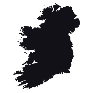 High detailed vector map - Ireland