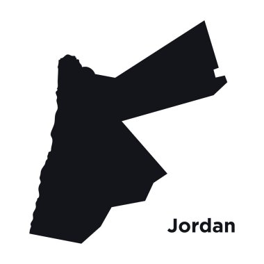 Yüksek detaylı vektör haritası - Jordan
