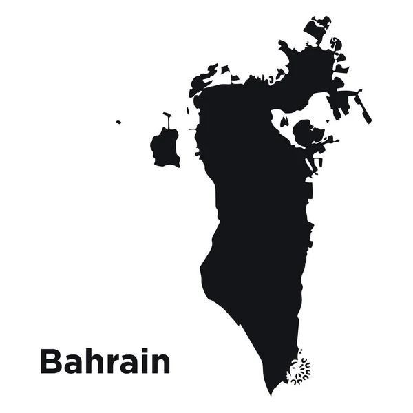 Alta Mappa Vettoriale Dettagliata Bahrein — Vettoriale Stock