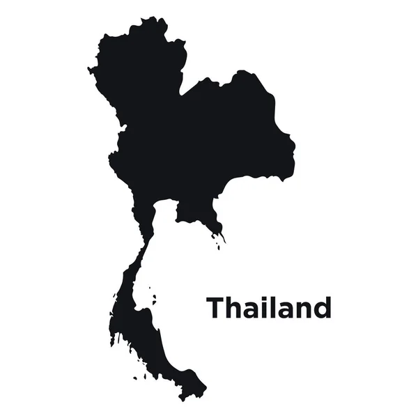 Carte Vectorielle Détaillée Thaïlande — Image vectorielle