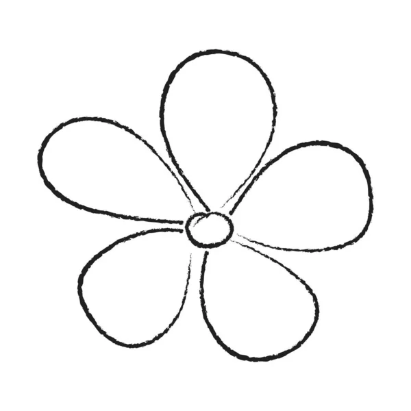 ดอกไม ใบไม องค ประกอบท วาดด วยม เวกเตอร — ภาพเวกเตอร์สต็อก