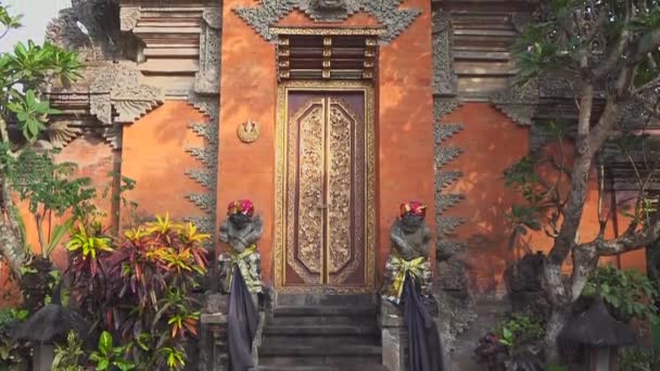 Bali Endonezya Puri Ubud Sarayı — Stok video