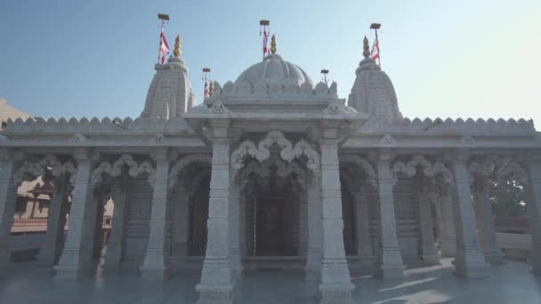 Torneiras Shree Swaminarayan Mandir Hindu Temple Delhi India — Vídeo de Stock