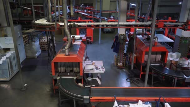 Zeitungsdruck Der Druckerei — Stockvideo