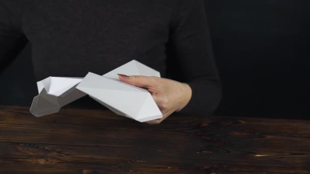 Traceur Coupe Papier Papier Licorne — Video