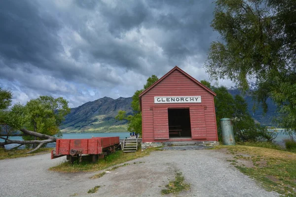 Casa Lago Wakatipu Glenorchy Nova Zelândia — Fotografia de Stock