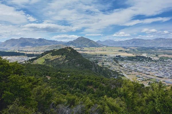 Vista Mount Iron Wanaka Nova Zelândia — Fotografia de Stock