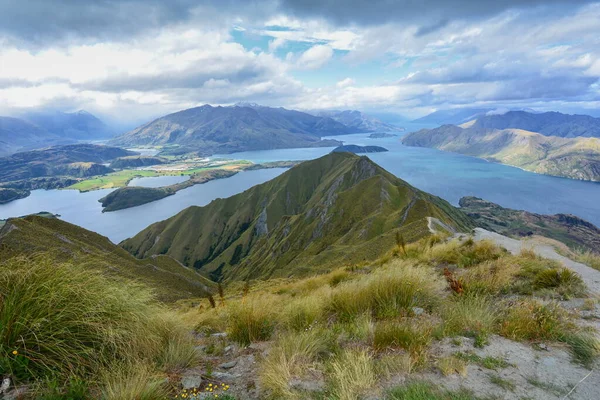 Вид Пика Роя Ванака Новая Зеландия — стоковое фото