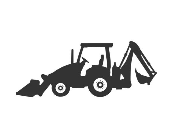Excavator Logo Template Vector Heavy Equipment Logo Vector Construction Company — Stock vektor