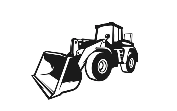 Vetor Modelo Logotipo Escavadeira Vetor Logotipo Equipamento Pesado Para Empresa — Vetor de Stock