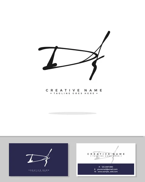 Initial Logo Signature Vector Handwriting Concept Logo — ストックベクタ