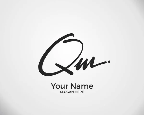 Initial Logo Signature Vector Handwriting Concept Logo — 스톡 벡터
