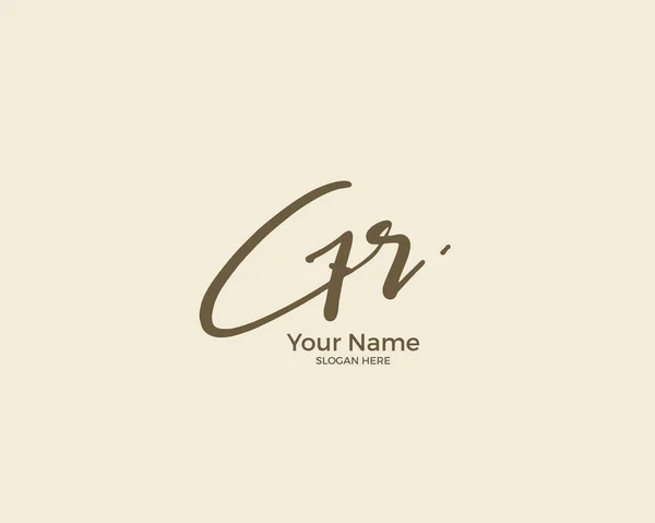 Vetor Assinatura Logotipo Inicial Handwriting Logotipo Conceito —  Vetores de Stock