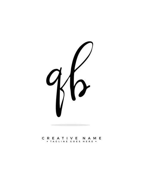 Initial Logo Signature Vector Handwriting Concept Logo — 스톡 벡터