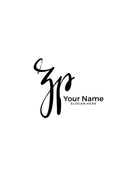 Initial Logo Signature Vector Handwriting Concept Logo — 스톡 벡터